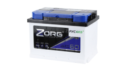ZORG 60.0, 60 Ач, обратная полярность, 242x175x190 мм, 530 Ампер — купить в Санкт-Петербурге
