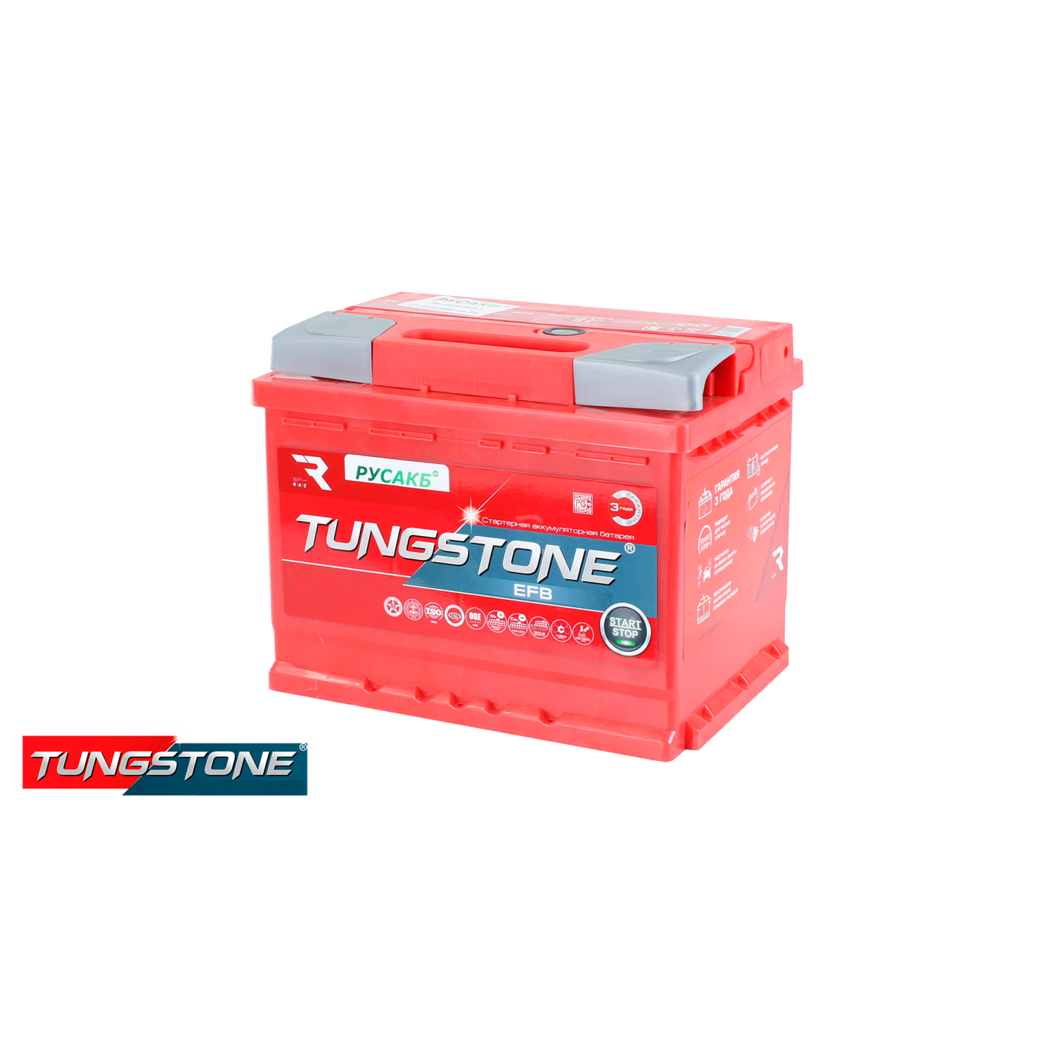 TUNGSTONE EFB 62.1 , 62 Ач, прямая полярность, 242x175x190 мм, 620 Ампер — купить в Санкт-Петербурге