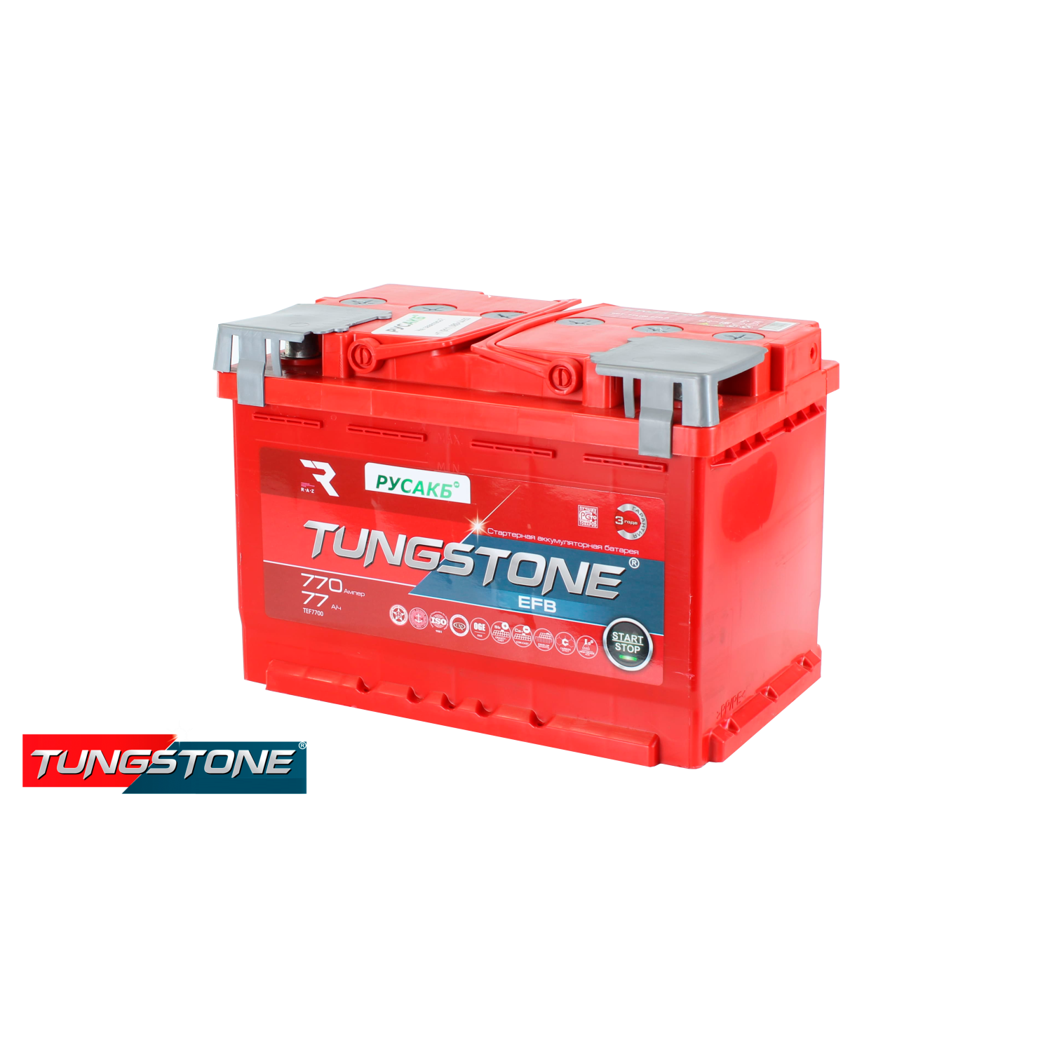 TUNGSTONE EFB 77.1 , 77 Ач, прямая полярность, 275x175x190 мм, 770 Ампер — купить в Санкт-Петербурге