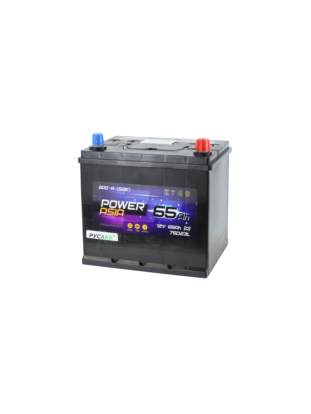 Аккумулятор Power Asia 65 Ач обр пол