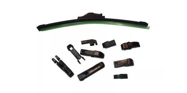 Щетка стеклоочистителя 350мм бескаркасная 10 адаптеров (Bibicare)