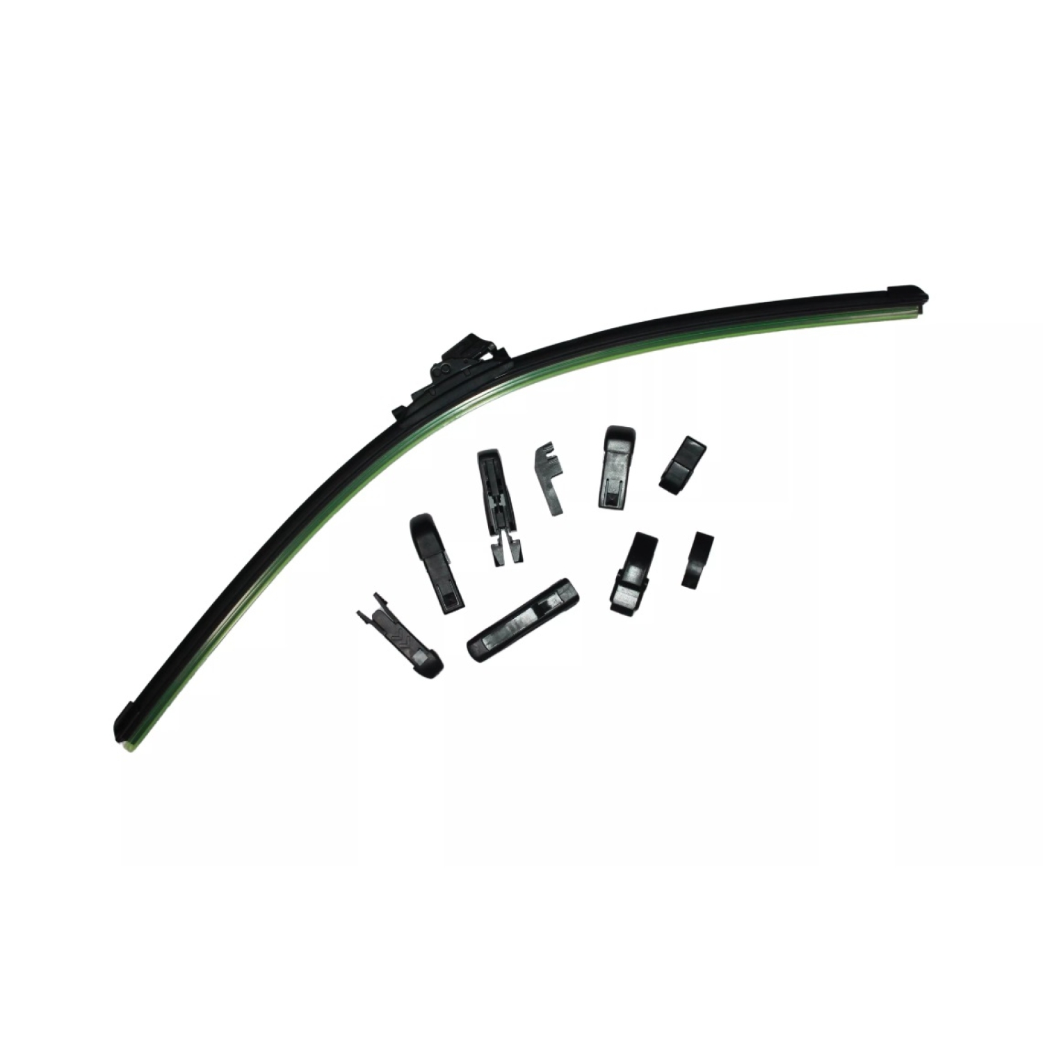 Щетка стеклоочистителя 650мм бескаркасная (Bibicare) 10 адаптеров