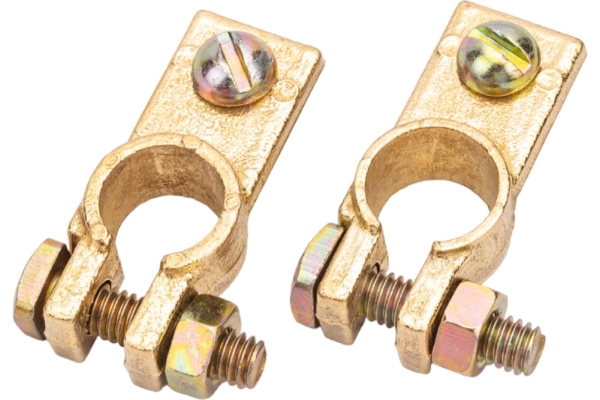 Клемма АКБ медь винт и гайка 8мм SBT 003 2шт