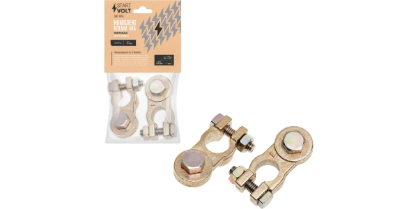 Клемма АКБ латунь болт 10мм SBT 004 2шт