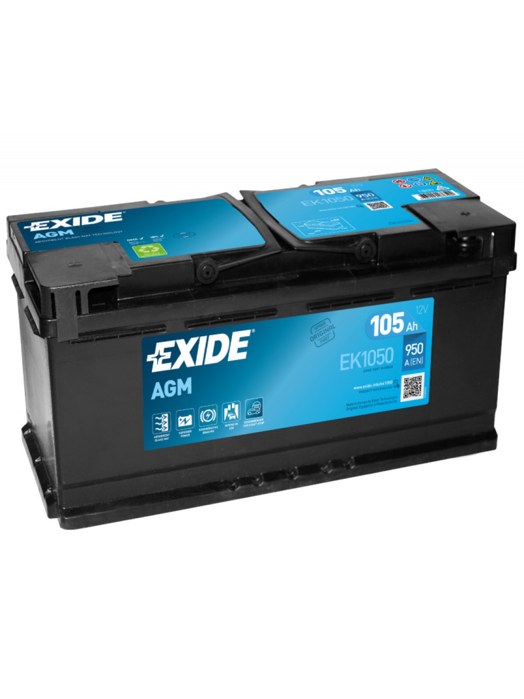 Аккумулятор Exide EK1050 AGM 105 Ач