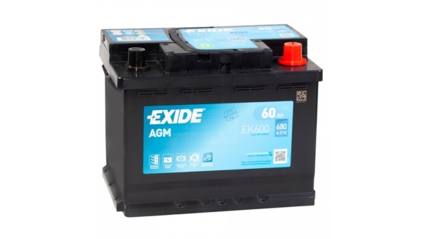 Аккумулятор Exide EK600 Start-Stop AGM (60ач)