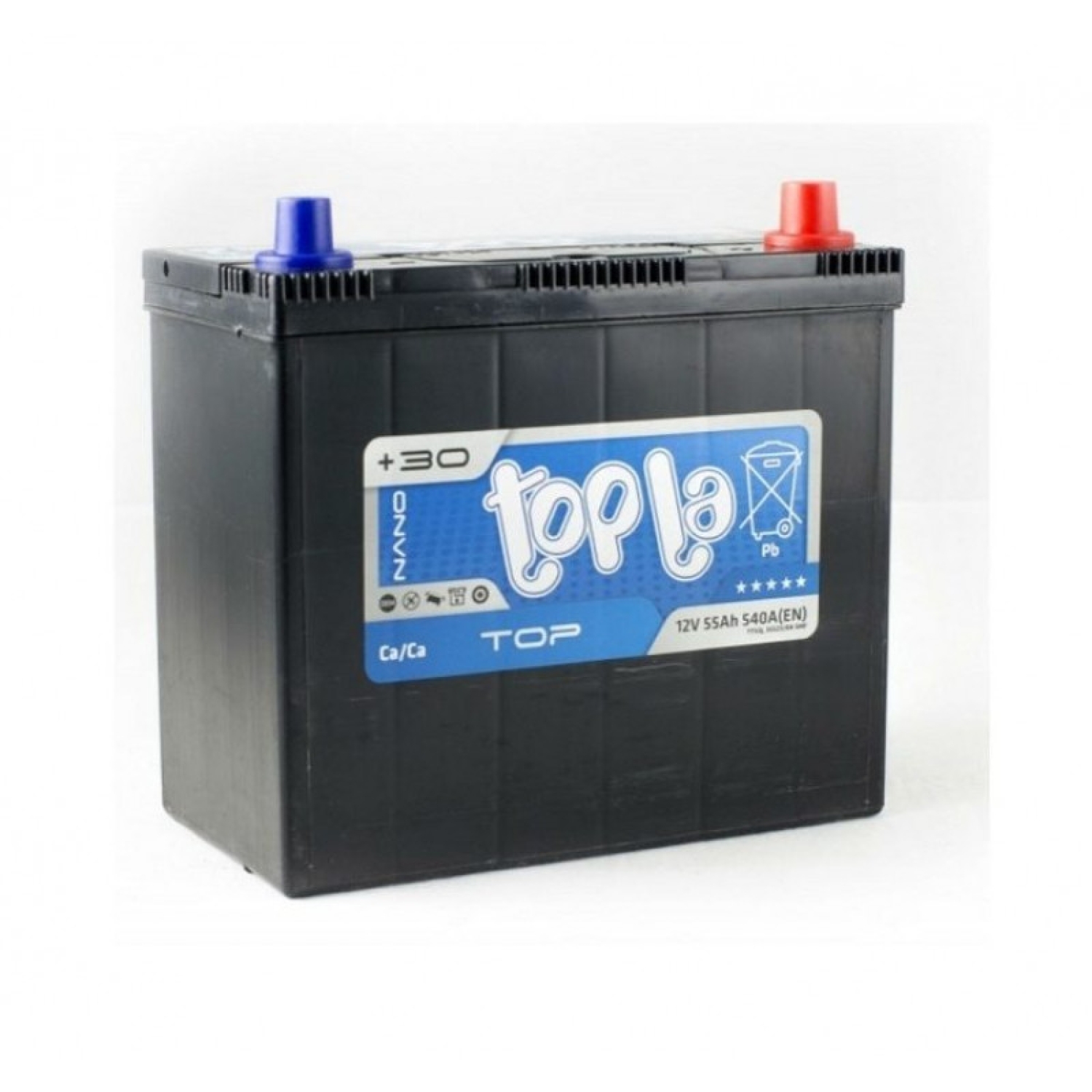 Topla 55е Top JIS 55523|84 SMF TT55J (118255) B24L, 55 Ач, обратная полярность, 230x129x220 мм, 490 Ампер — купить в Санкт-Петербурге