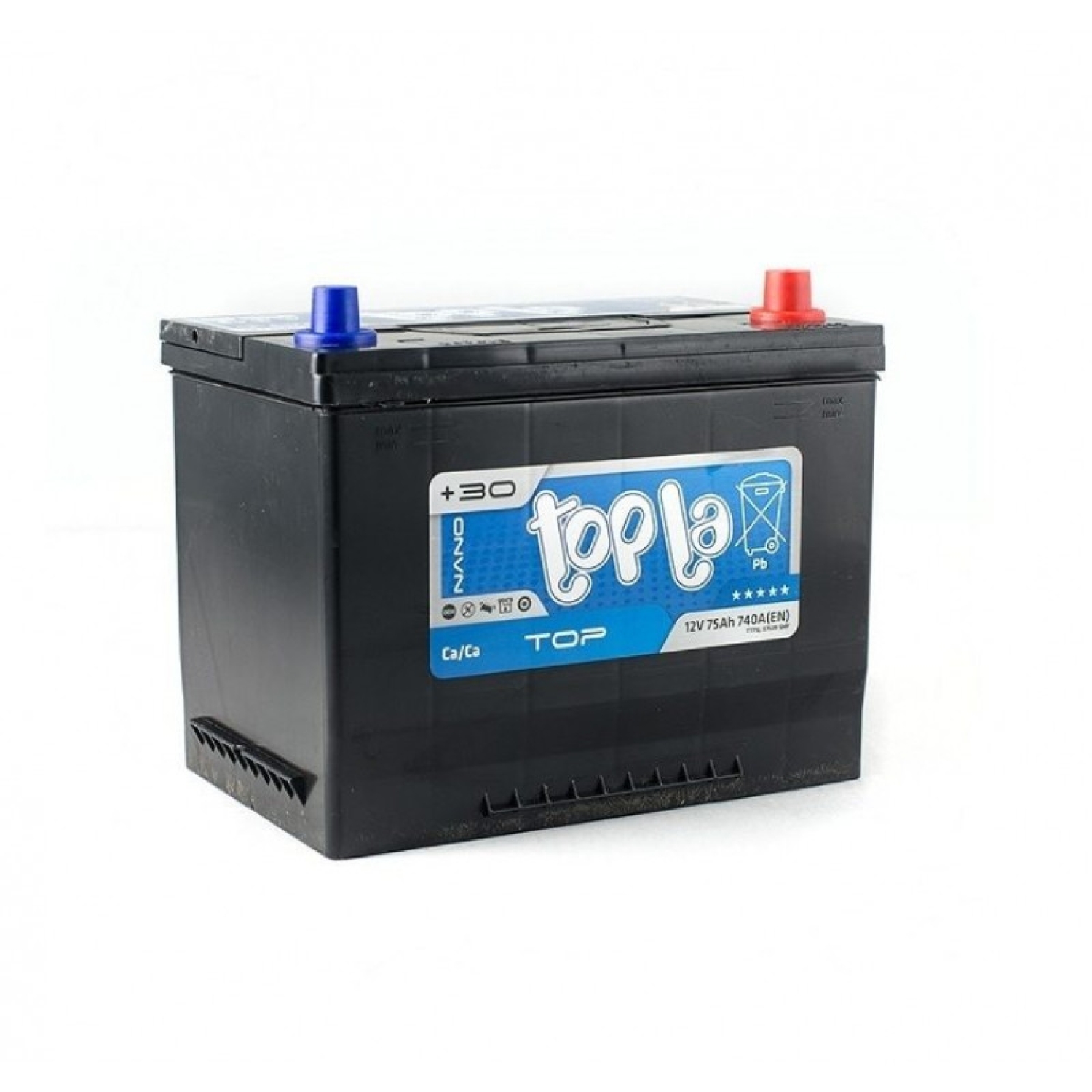 Topla 75e Top JIS 57529 SMF TT75J (118875), 75 Ач, обратная полярность, 260x173x225 мм, 750 Ампер — купить в Санкт-Петербурге