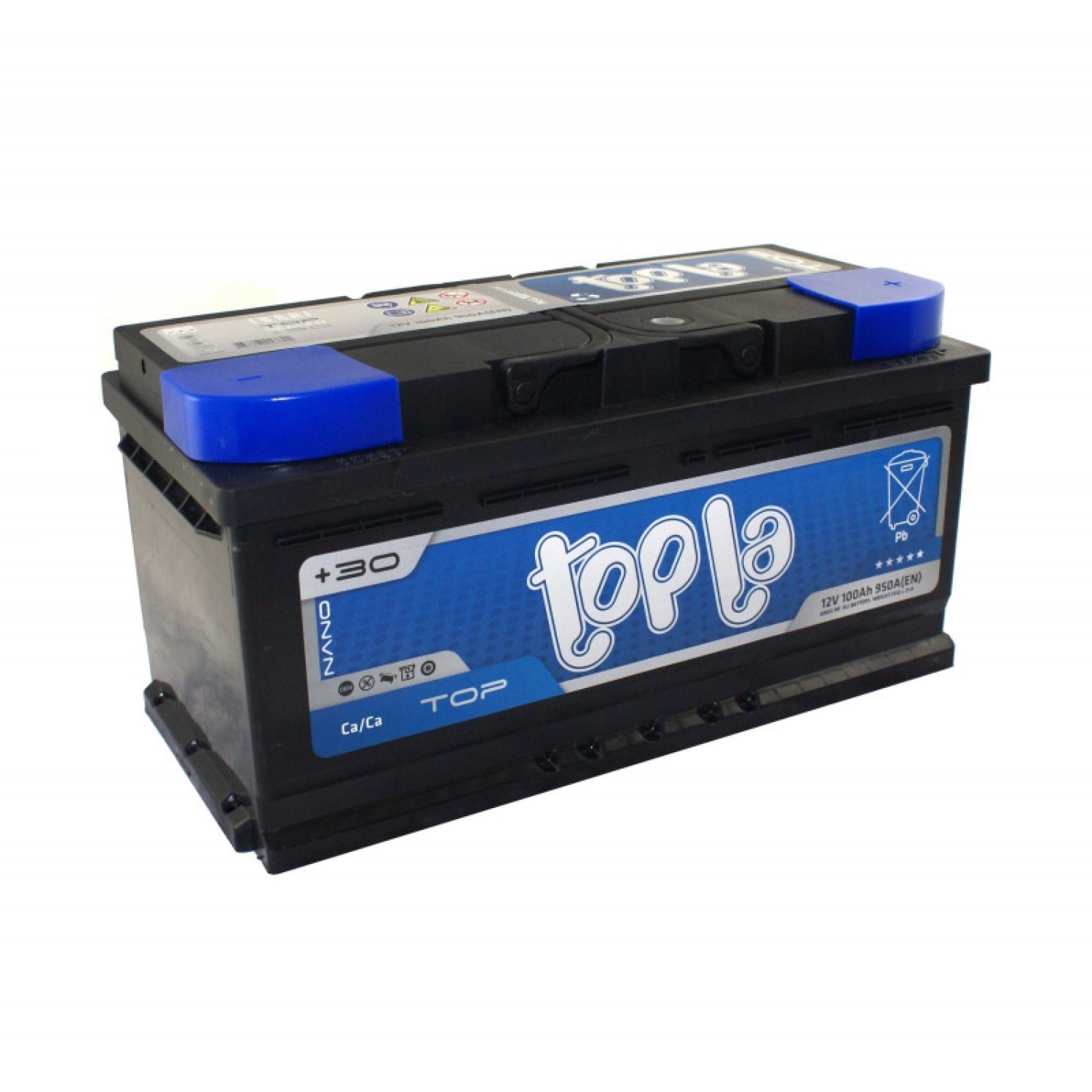 Topla 100е Top 60044 SMF TT100 (118800), 100 Ач, обратная полярность, 353x175x190 мм, 920 Ампер — купить в Санкт-Петербурге