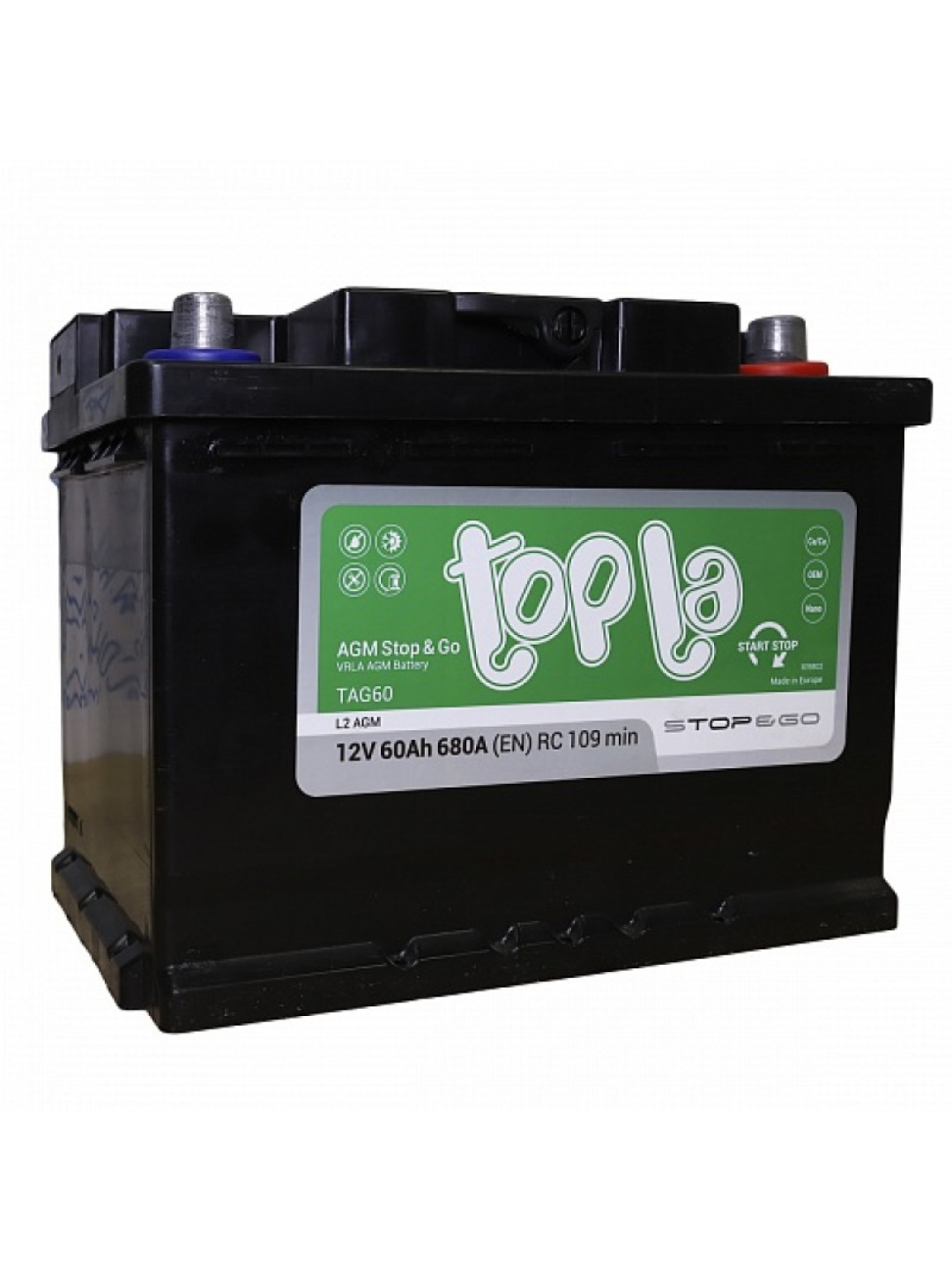 Аккумулятор Topla AGM 60 Ач