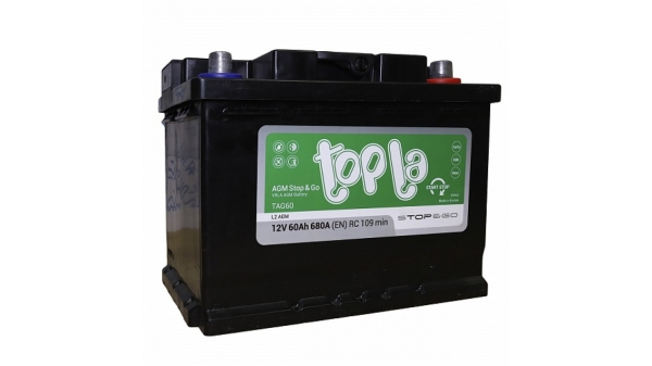 Аккумулятор Topla AGM 60R 60 Ач (114060|L2 AGM ED|TAG60)