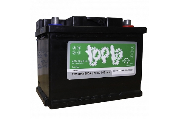 Аккумулятор Topla AGM 60R 60 Ач (114060|L2 AGM ED|TAG60)