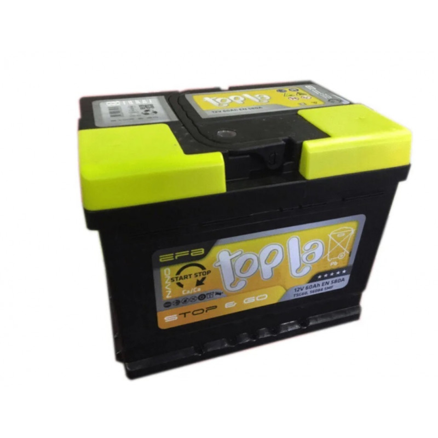 Topla 60e EFB 56088 SMF TSG60 (112060) L2, 60 Ач, обратная полярность, 242x175x190 мм, 640 Ампер — купить в Санкт-Петербурге
