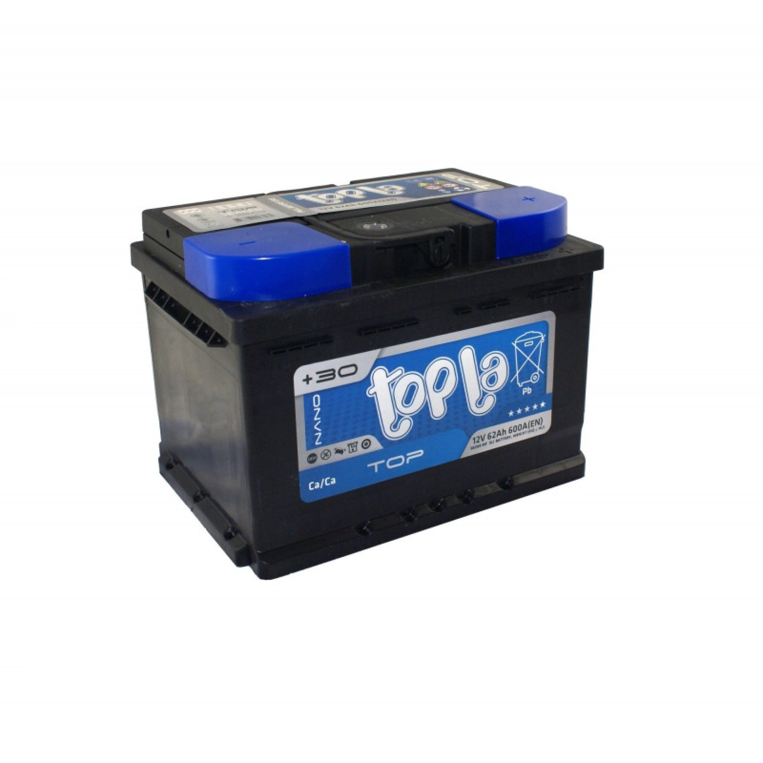 Topla 62e Top 56249 SMF TT62 (118662) LB2, 62 Ач, обратная полярность, 242x175x175 мм, 600 Ампер — купить в Санкт-Петербурге