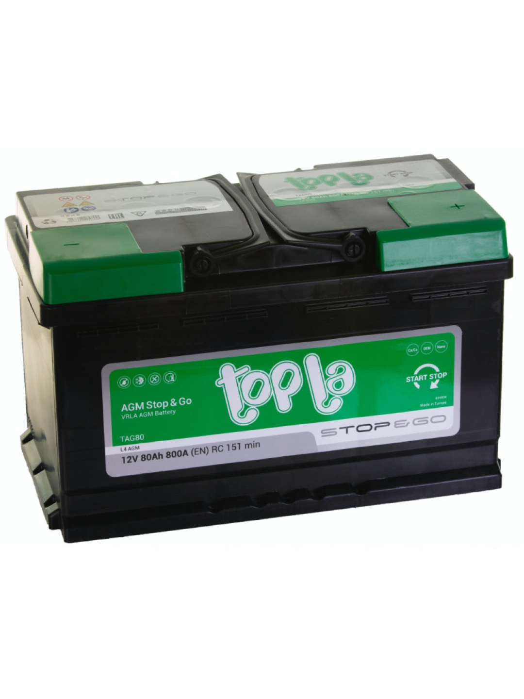 Аккумулятор Topla AGM 80 Ач