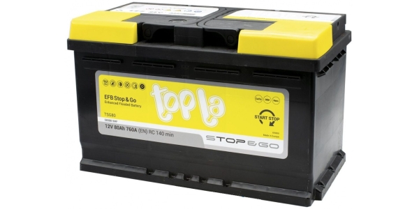 Аккумулятор Topla 80e EFB 58088 SMF TSG80 (112080)