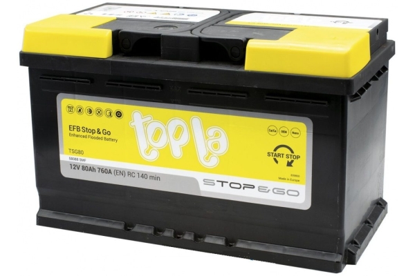 Аккумулятор Topla 80e EFB 58088 SMF TSG80 (112080)