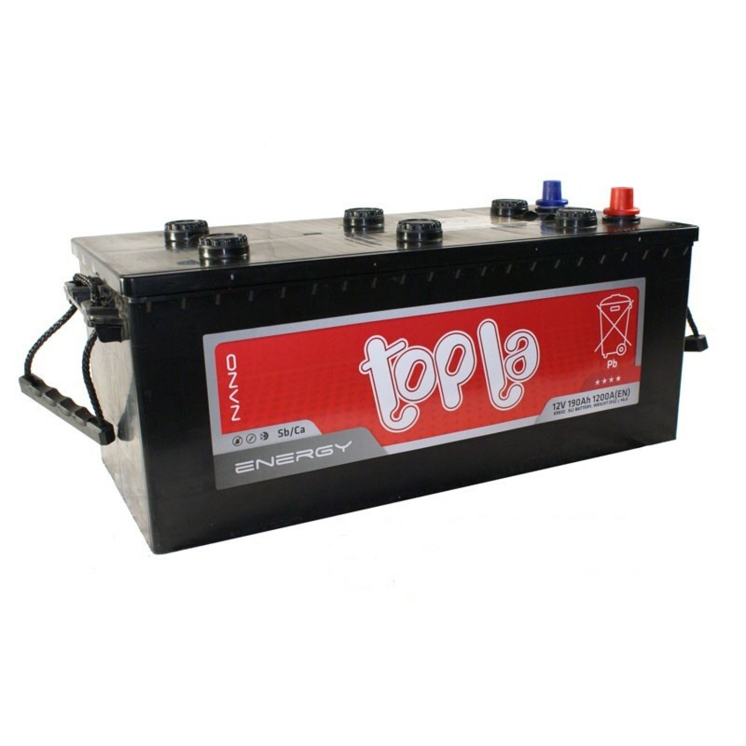 Topla 190e Energy Truck 69032 ET19 (159913), 190 Ач, обратная полярность, 512x223x220 мм, 1200 Ампер — купить в Санкт-Петербурге