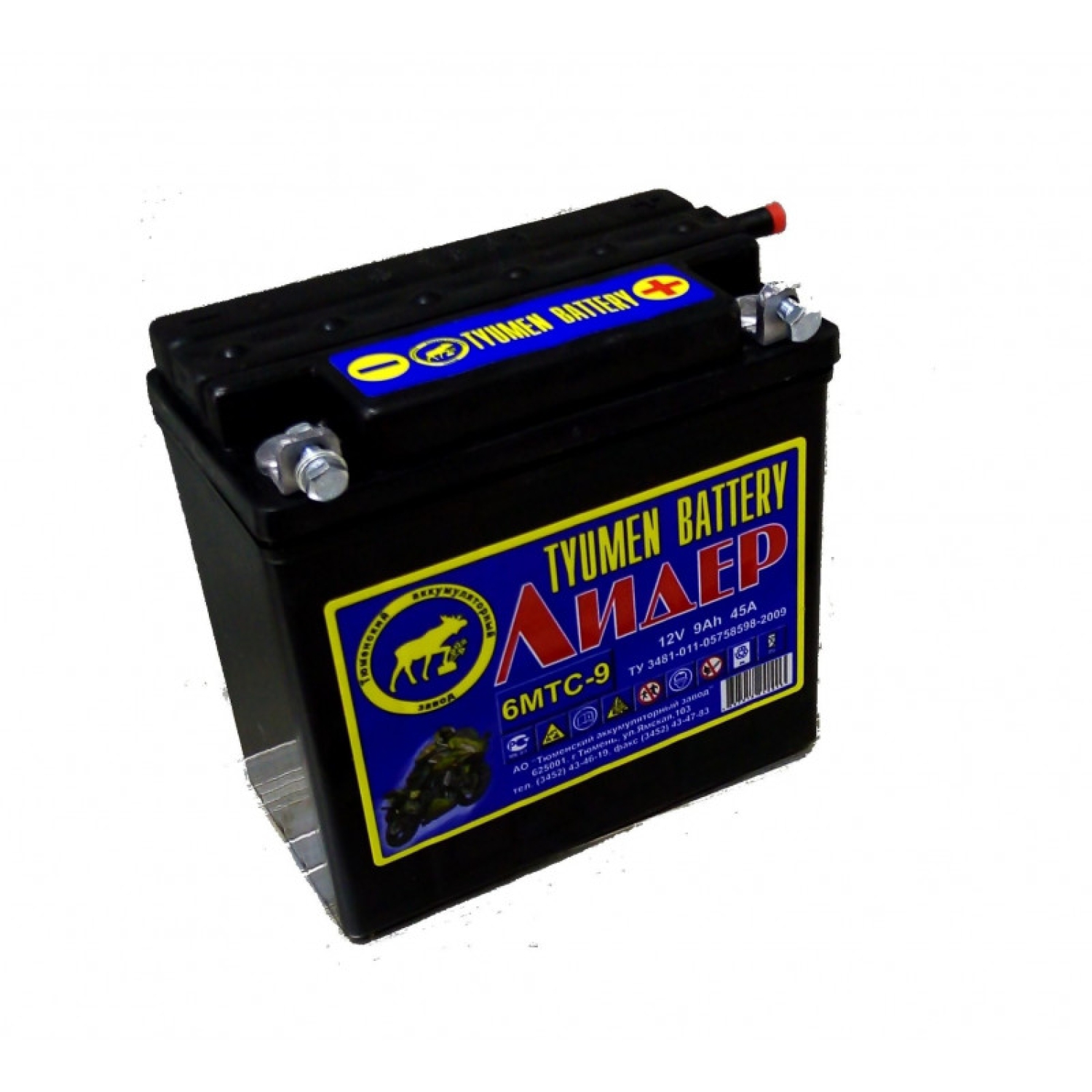 Аккумулятор Tyumen 6МТС-9 ЛИДЕР 124 9Ahобр. пол. — купить в Санкт-Петербурге