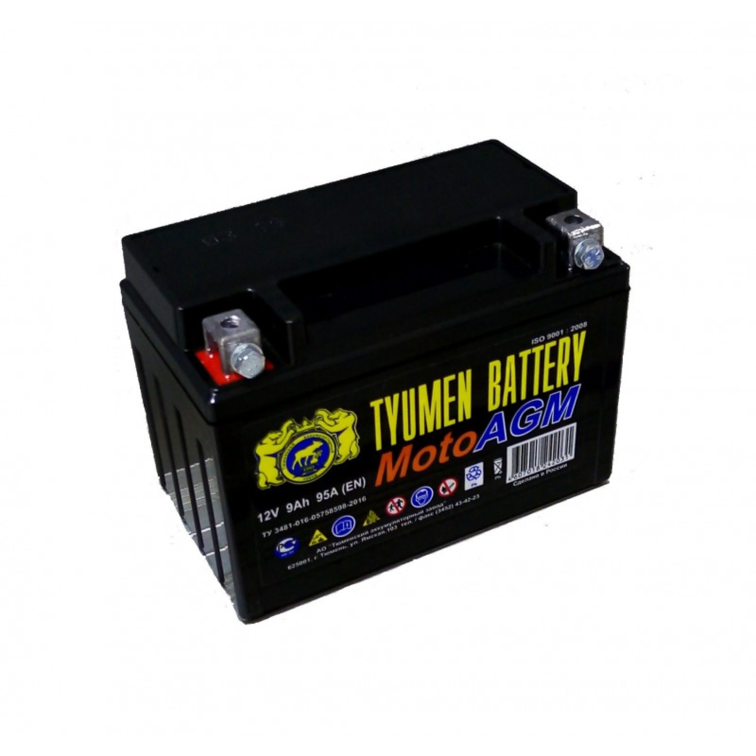 Аккумулятор Tyumen 6МТС-9 AGM 9Ahобр. пол. — купить в Санкт-Петербурге