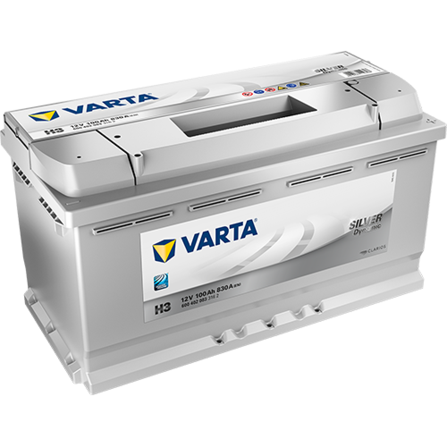 Varta Silver 100Ач 600 402 083 H3, 100 Ач, обратная полярность, 353x175x190 мм, 830 Ампер — купить в Санкт-Петербурге