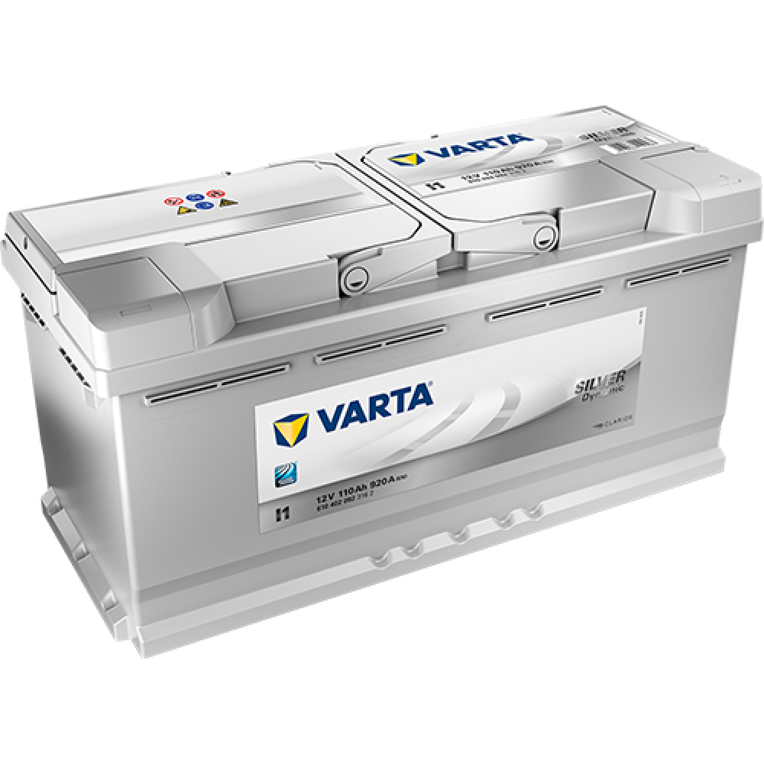 Varta Silver 110Ач 610 402 092 I1, 110 Ач, обратная полярность, 393x175x190 мм, 920 Ампер — купить в Санкт-Петербурге