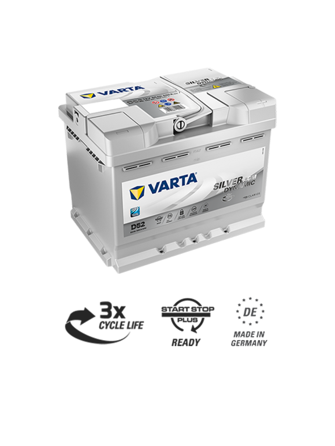 Аккумулятор Varta Silver AGM 60 Ач 560 901 068 D52/A8