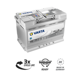 Varta Silver AGM 70е 570 901 076 E39/A7