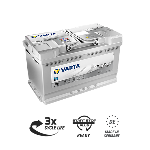 Varta Silver AGM 80е 580 901 080 F21/A6