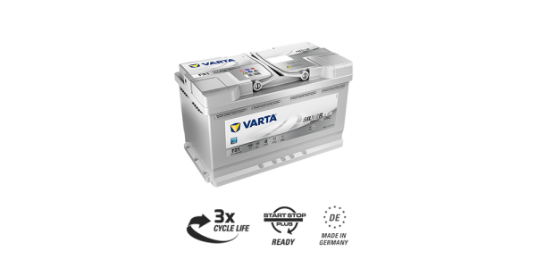 Аккумулятор Varta Silver AGM 80е 580 901 080 F21/A6