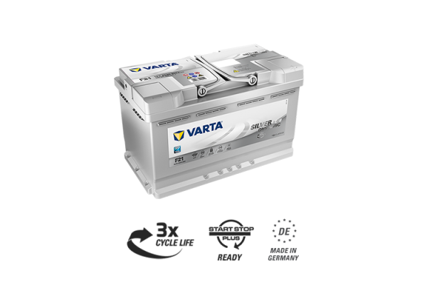 Аккумулятор Varta Silver AGM 80е 580 901 080 F21/A6