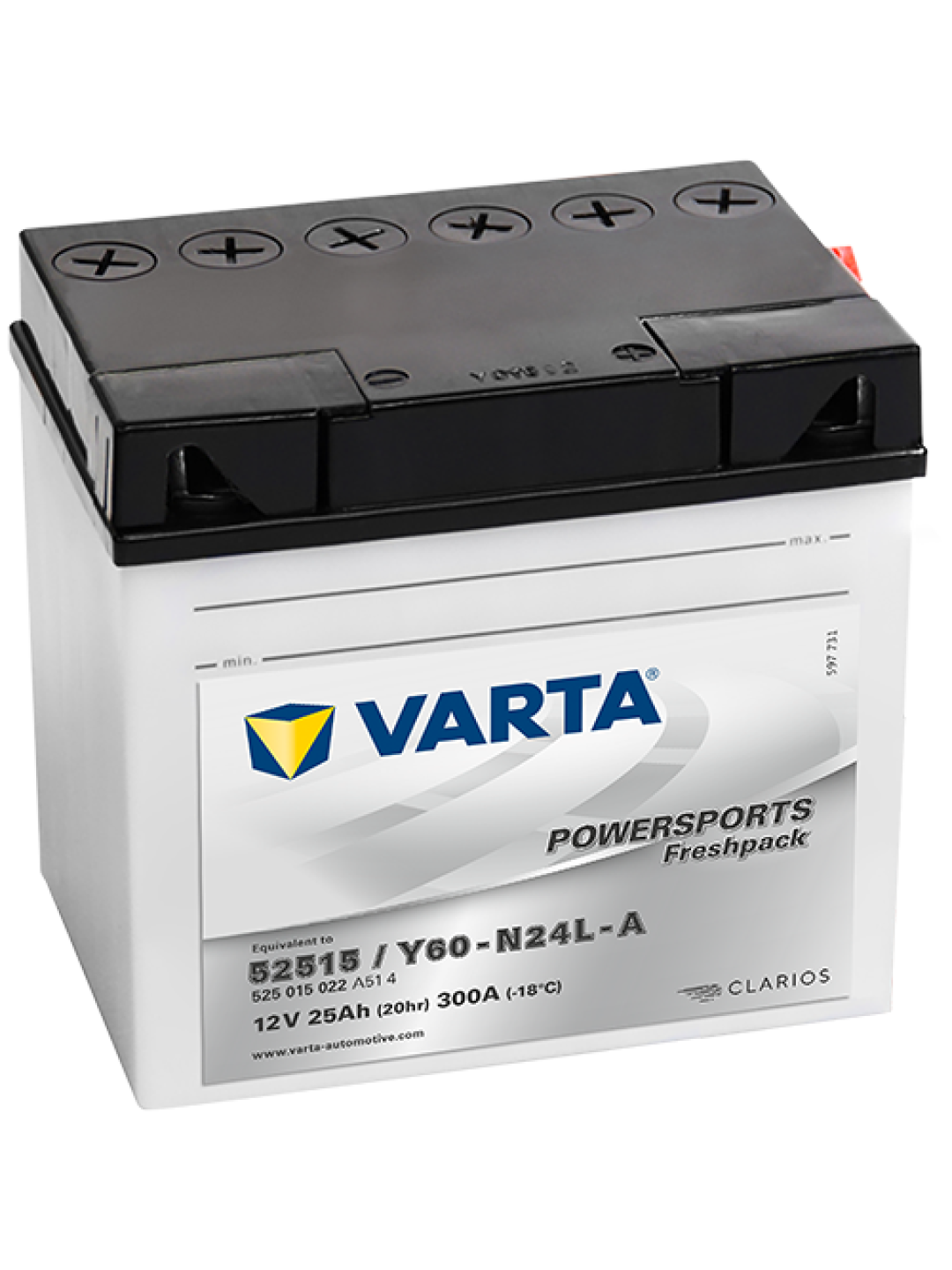 25Ah Varta 12V 525 015 022 A514 FP