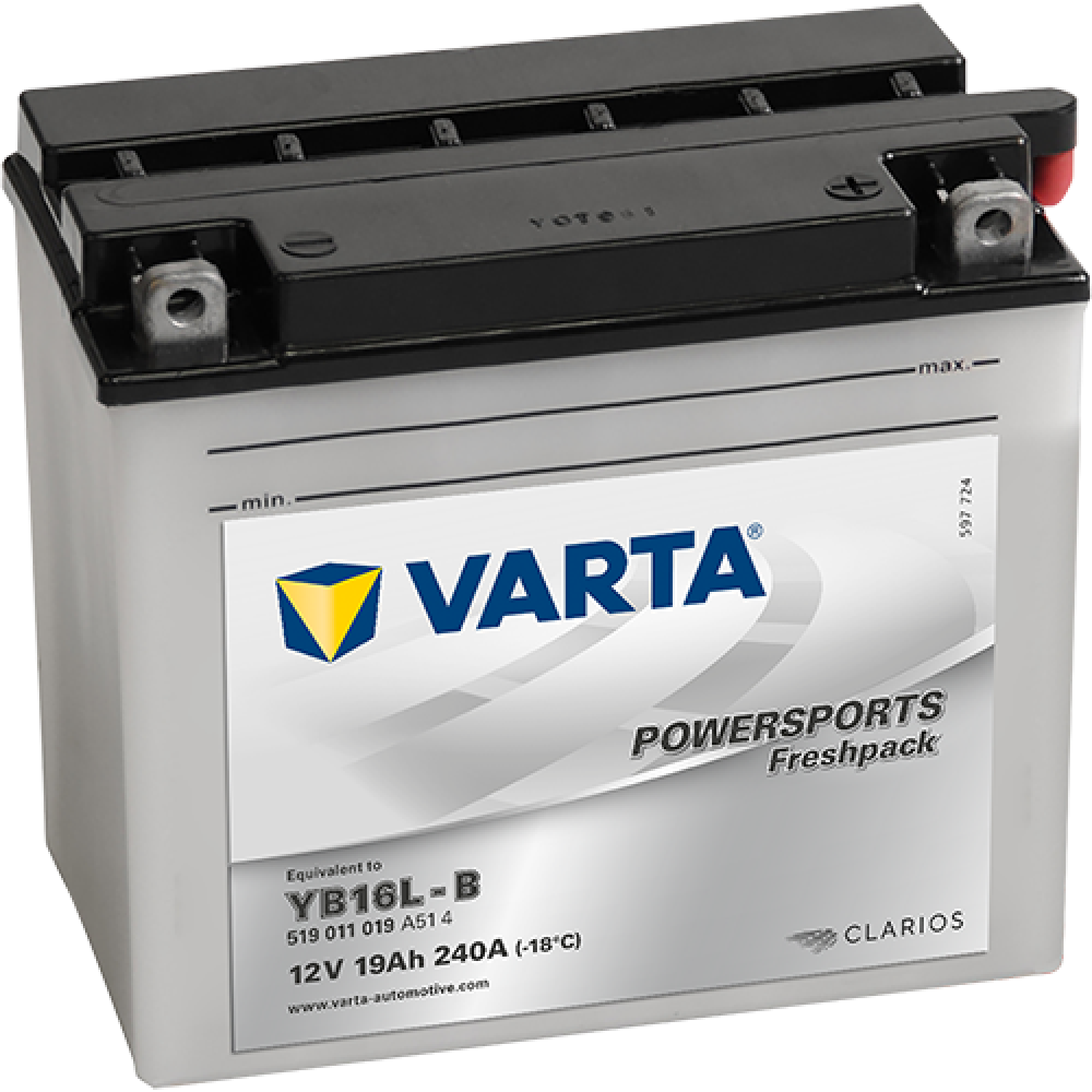 Аккумулятор 19Ah Varta 12V 519 011 019 A514 FP