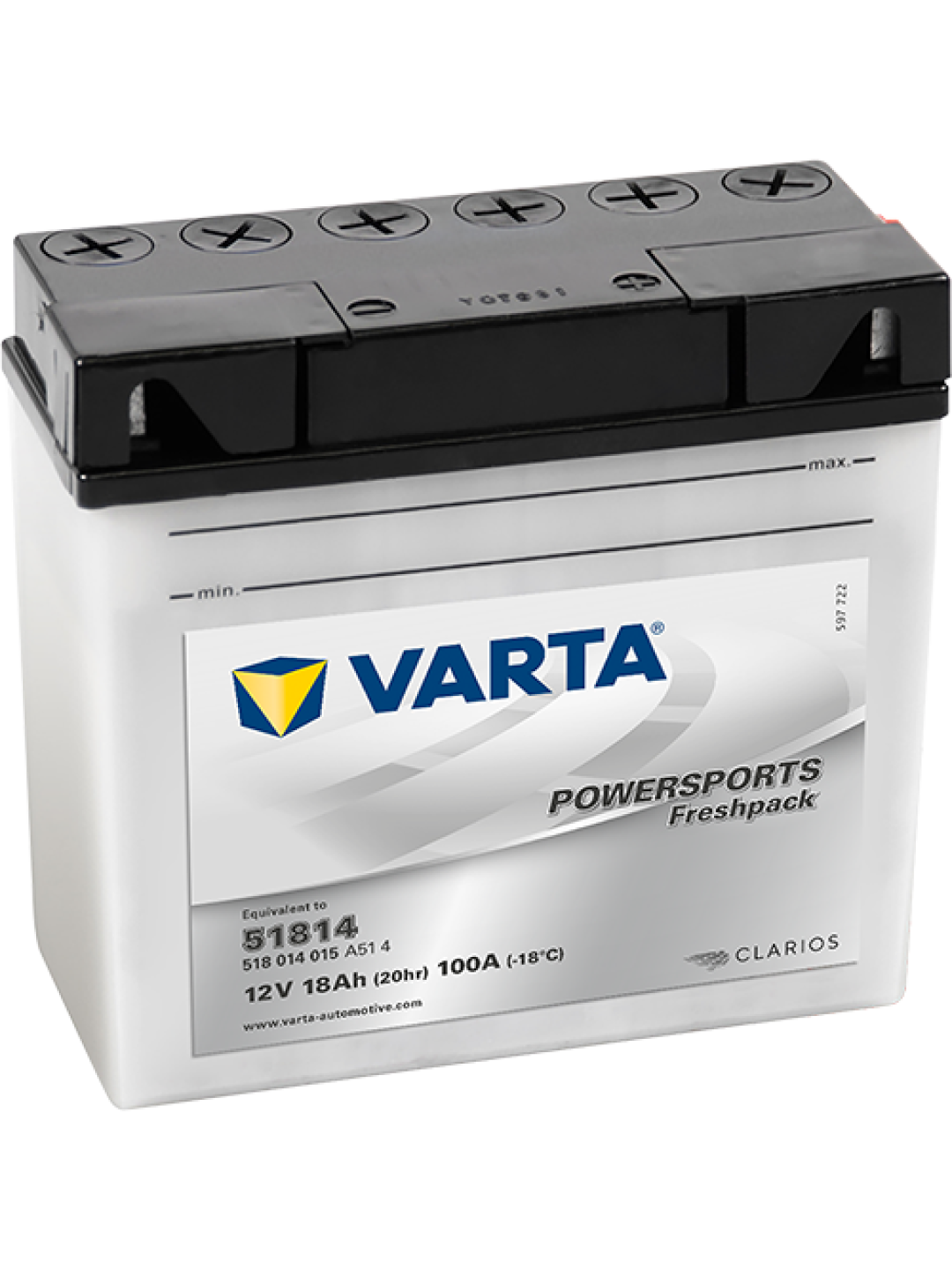 18Ah Varta 12V 518 014 015 A514 FP