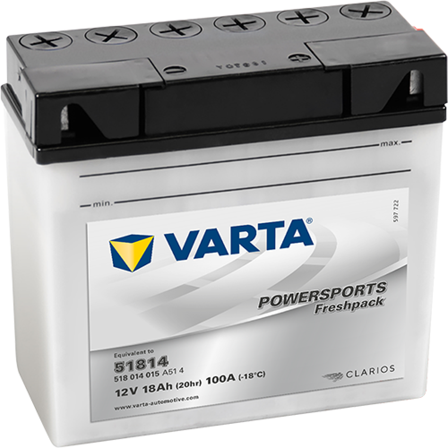 Аккумулятор 18Ah Varta 12V 518 014 015 A514 FP