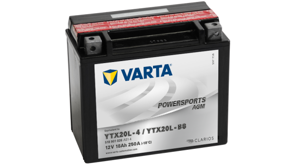 Аккумулятор 18Ah Varta 12V 518 901 026 A514 AGM
