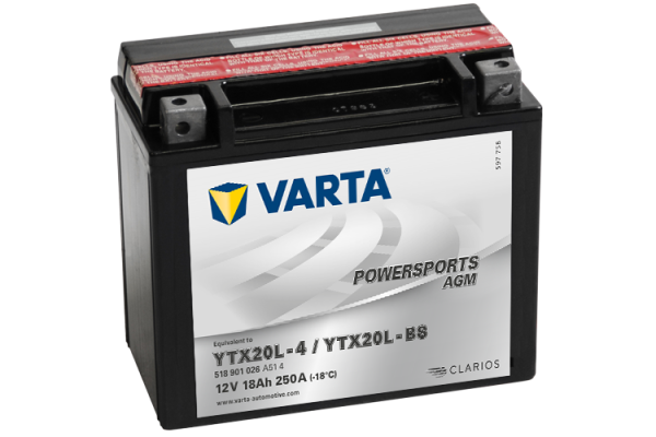 Аккумулятор 18Ah Varta 12V 518 901 026 A514 AGM