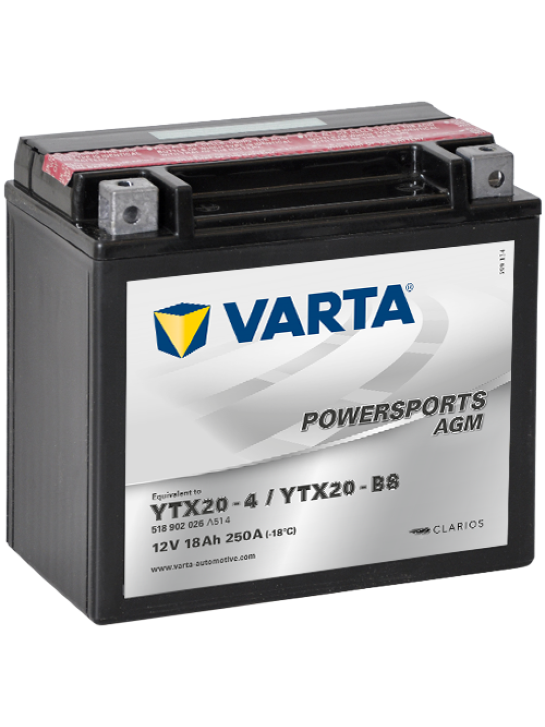 18Ah Varta 12V 518 902 026 A514 AGM