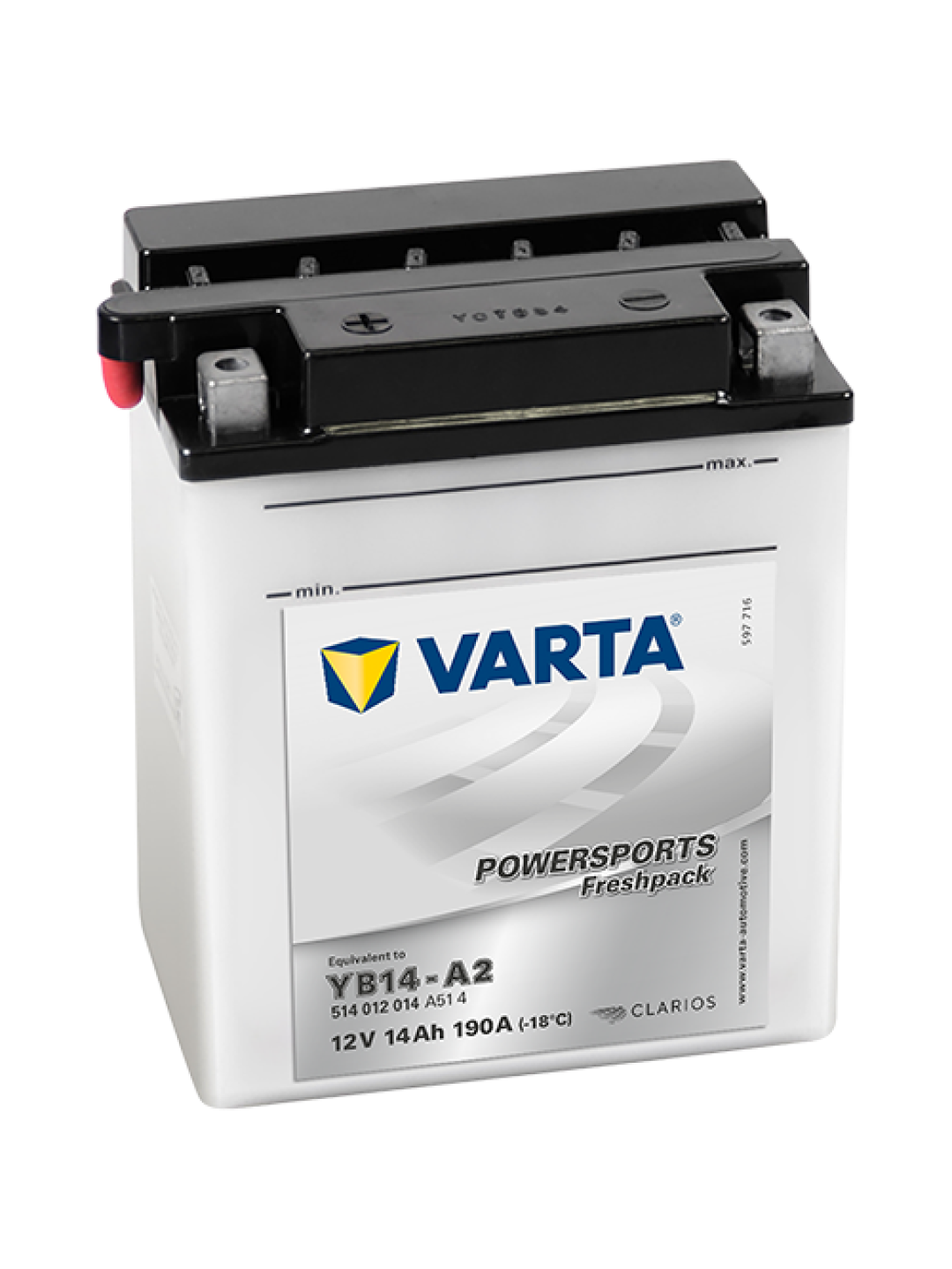 14Ah Varta 12V 514 012 014 A514 FP