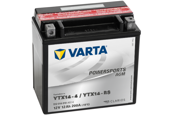 Аккумулятор 12Ah Varta 12V 512 014 010 A514 AGM