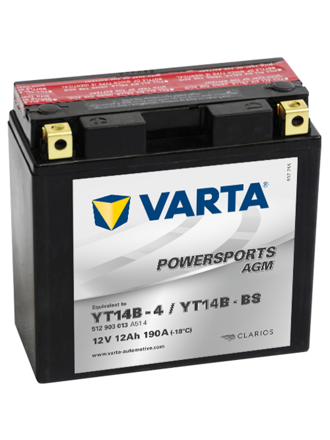 12Ah Varta 12V 512 903 013 A514 AGM