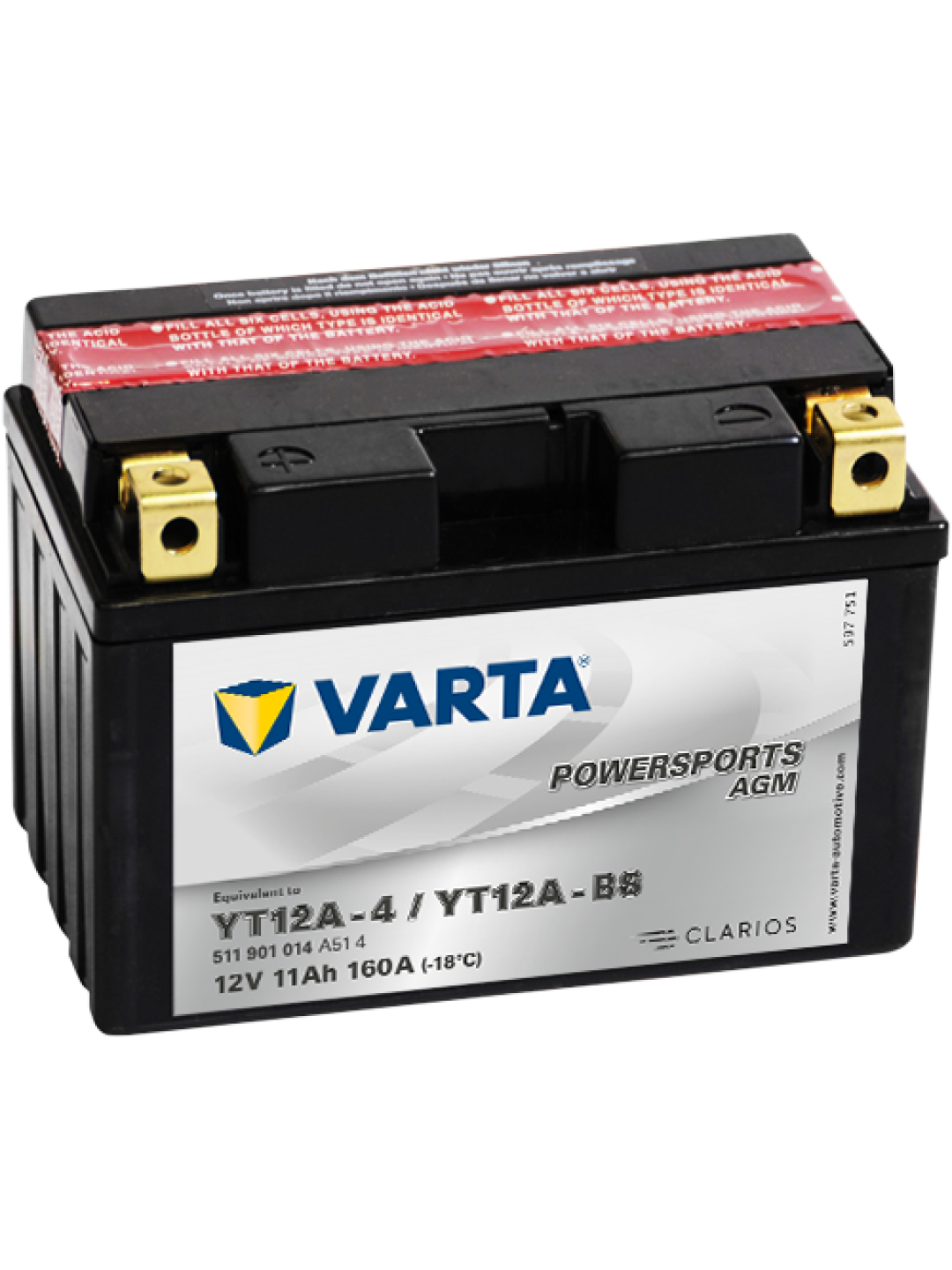 11Ah Varta 12V 511 901 014 A514 AGM