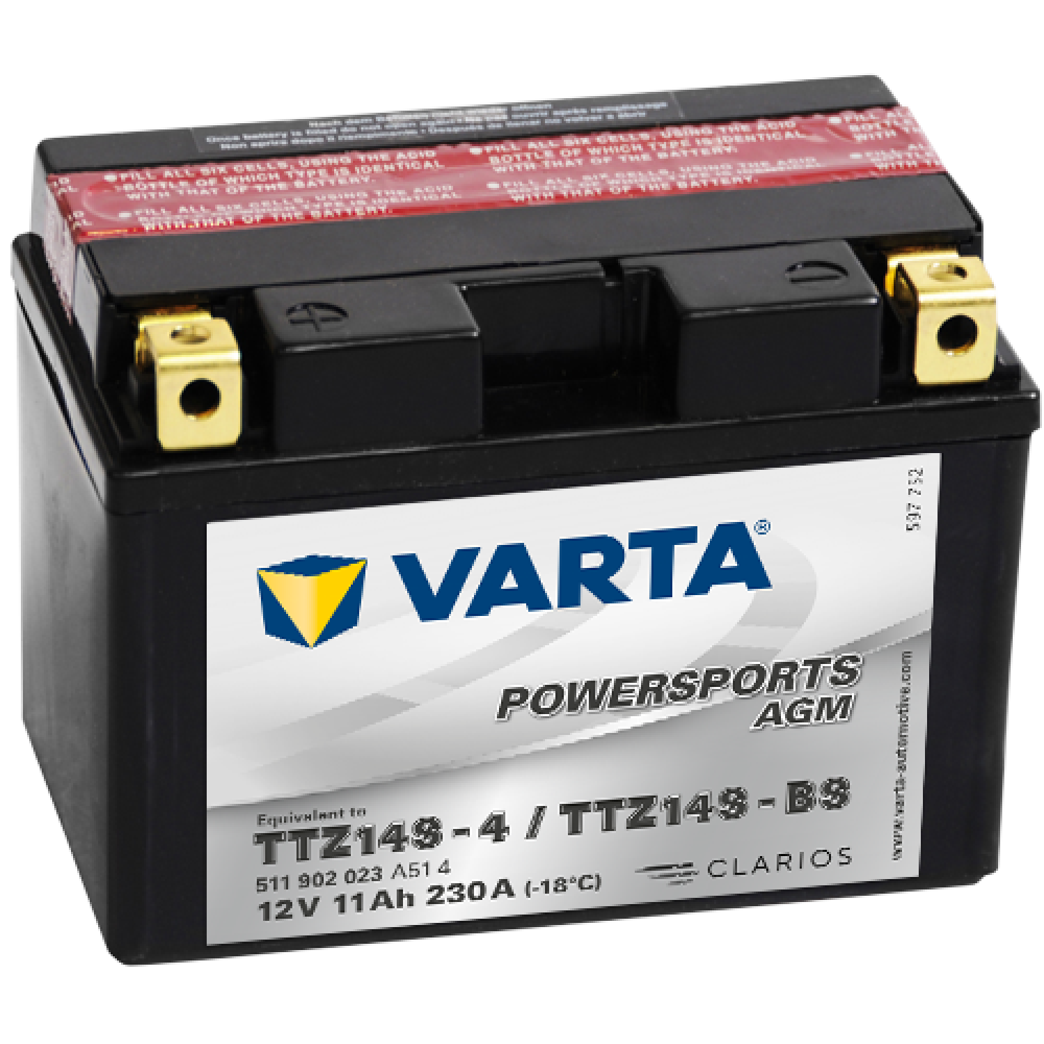 Аккумулятор 11Ah Varta 12V 511 902 023 A514 AGM