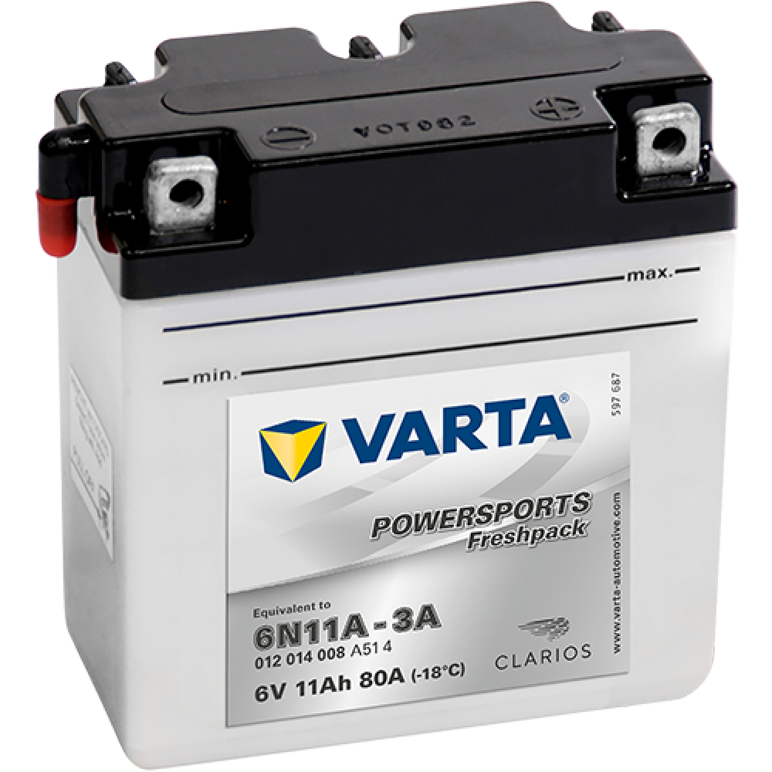 Аккумулятор 11Ah Varta 6V 012 014 008 A514 FP