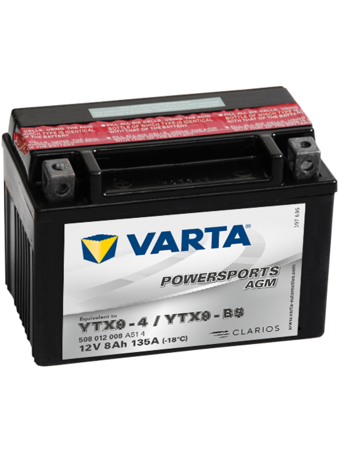 8Ah Varta 12V 508 012 008 A514 AGM