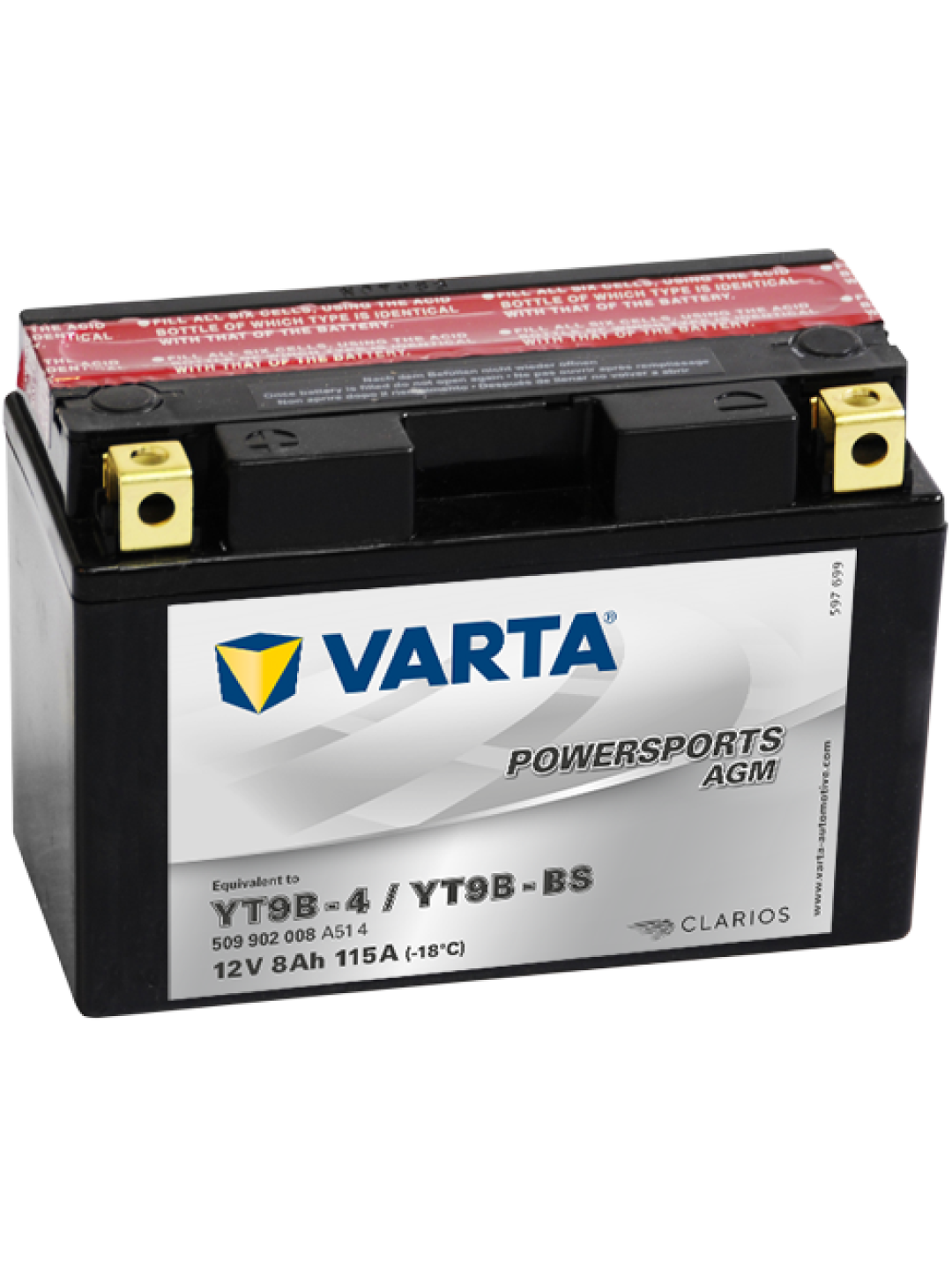 8Ah Varta 12V 509 902 008 A514 AGM