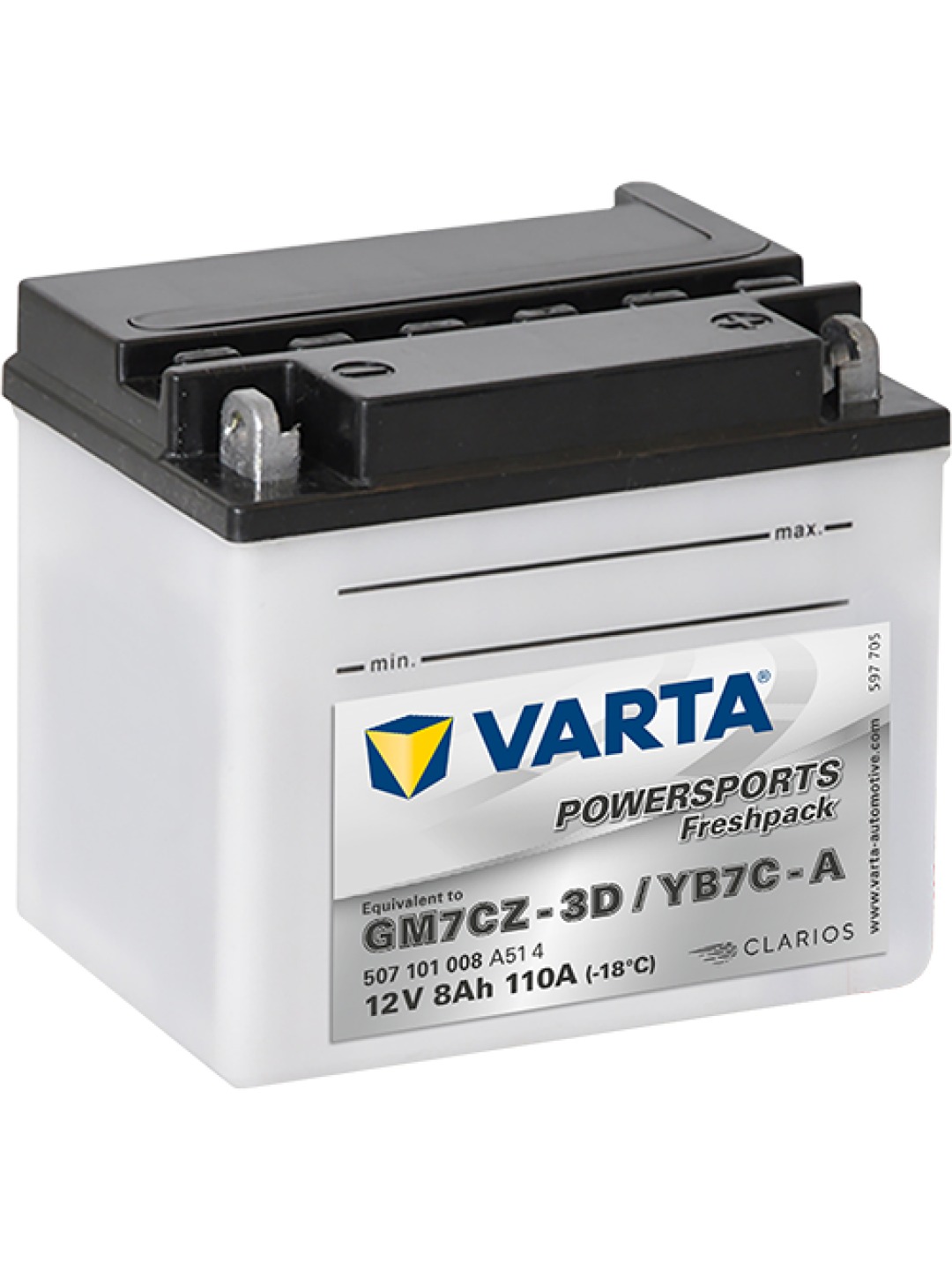 7Ah Varta 12V 507 101 008 A514 FP
