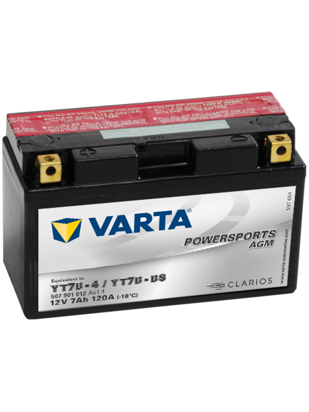 7Ah varta 12V 507 901 012 A514 AGM