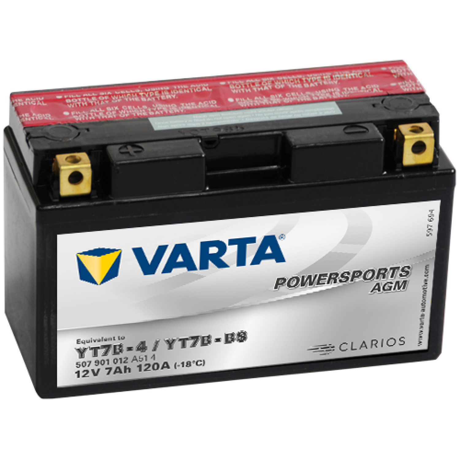 Аккумулятор 7Ah varta 12V 507 901 012 A514 AGM