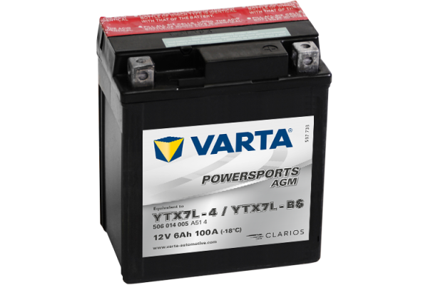 Аккумулятор 6Ah Varta 12V 506 014 005 A514 AGM